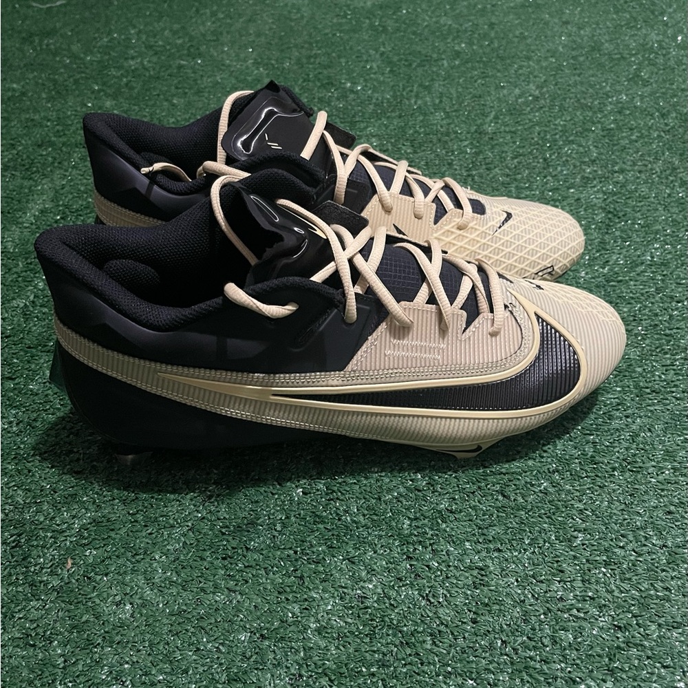 Nike Vapor Edge Elite 360 2 Football Cleats Black Army Gold  Sz 13.5 FD5713-002